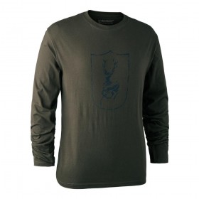 DEERHUNTER Shield Logo T Shirt L/S Shield | nátelník - Kvalitný a pohodlný poľovnícky nátelník s logom Deerhunter na hrudi.

Tričko potlačou štítu Deerhunter
Okrúhly krk
Tričko s dlhým rukávom