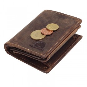 GREENBURRY 1813 | kožená peňaženka - Pánska peňaženka z kvalitnej brúsenej kože Greenburry 8,5x10,5cm. Ručná výroba. Farba hnedá.MATERIÁL - pravá koža v odľahčenom prevedení, kvalitné pevné spracovanie, vnútro - koža, textilná  podšívka
Prezrite si kompletnú ponuku kvalitných kožených výrobkov Greenburry