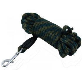 Farbiarska šnúra popruhová - guľatá 10m (zelená / hnedá farba) - 