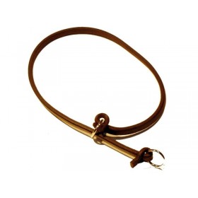 Sťahovací obojok z guľatej kože - dĺžka 65cm - 