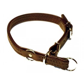 Obojok sťahovací s dorazom podšitý tenkou kožou-dĺžka 60cm - 