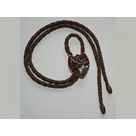 Poľovnícka kravata jeleň-hlava z profilu dva parohy - 