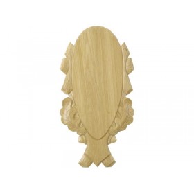 Vyrezávaná podložka pod trofej 45 x 20 cm bledá - 