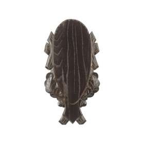 Vyrezávaná podložka pod trofej 36 x 19 cm tmavá - 