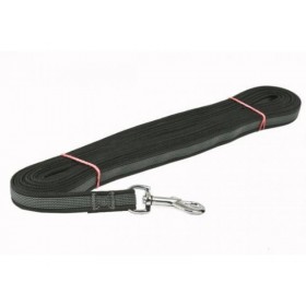 Stopovacia šnúra pogumovaná strieborná spona čierna 10 m x 20 mm - 