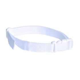 Tkaný remeň biely 25 mm x 75 cm - 