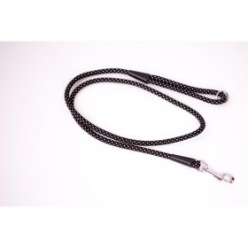 Vodítko lano reflexné 10 mm x 150 cm čierne - 