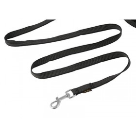 Vodítko pogumované strieborná spona čierne 12 mm x 80 cm - 