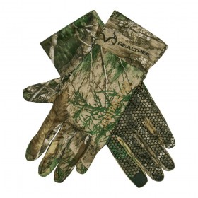 DEERHUNTER Approach Silicone Grip Gloves - kamuflážne rukavice (M - Tieto rukavice sú vyrobené z priedušnej a elastickej látky, vďaka čomu sa cítia mimoriadne pohodlné. Prichádzajú tiež s vodoodpudivou úpravou a silikónovou vrstvou na vnútornej strane pre pevné uchopenie. Rukavice sú dodávané s technológiou touch-tech na špičkách prstov.

Farba: 62 - Realtree Adapt 
Shellfabric: 100% Polyester, 120 g/m2