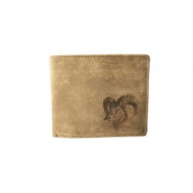 Kožená peňaženka TETRAO muflón ležatá - 