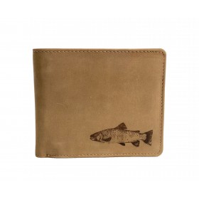 Kožená peňaženka TETRAO pstruh ležatá - 