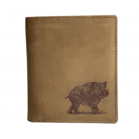 Kožená peňaženka TETRAO diviak vysoká - 