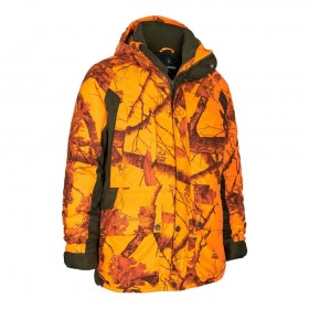 DEERHUNTER Explore Winter Jacket - zimná bunda (4 - <P>Bunda Explore Winter vám umožní s istotou kráčať vpred aj v tuhej zime. </P>
<P>Membrána Deer-Tex® Performance Shell® vás ochráni pred silnými lejakmi, zatiaľ čo izolácia Deer-Tex® Temp vás ochráni pred chladom. </P>
<UL>
<LI>Odnímateľná kapucňa 
<LI>2-smerný YKK zips v strede vpredu 
<LI>Šikmé vrecko na rádio s elastickou šnúrkou na anténu 
<LI>1 náprsné vrecko na zips 
<LI>2 vrecká na otepľovanie rúk so zipsom 
<LI>2 spodné predné vrecká so zaobleným širokým otvorom pre ľahký prístup 
<LI>2-smerný zips pod pažou na vetranie 
<LI>Predtvarované rukávy 
<LI>Bočný rozparok dole pre lepšie pohodlie v ľavej časti 
<LI>Vrecko na hru so zipsom na pravej strane 
<LI>Nastaviteľný pás so šnúrkou 
<LI>Nastaviteľná manžeta s remienkom a suchým zipsom 
<LI>Zloženie 100% Polyester 
<LI>Farba 73 - Realtree Edge Orange Camouflage</LI></UL>