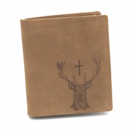 Kožená peňaženka TETRAO Svätý Hubert vysoká - 