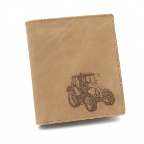Kožená peňaženka TETRAO traktor vysoká - 
