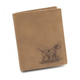 Kožená peňaženka TETRAO lovecký pes vysoká - 