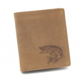 Kožená peňaženka TETRAO šťuka vysoká - 