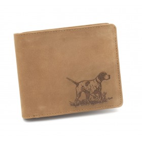 Kožená peňaženka TETRAO lovecký pes ležatá - 