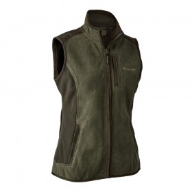 DEERHUNTER Lady Pam Bonded Fleece Waistcoat - dámska vesta (3 - <P>Flísová vode a vetruodolná dámska vesta Derrhunter Lady Pam.</P>
<UL>
<LI>Náprsné vrecko so skrytým zipsom </LI>
<LI>Dve predné vrecká so skrytým zipsom </LI>
<LI>Herné vrecko so skrytým zipsom </LI>
<LI>Dve vnútorné vrecká </LI>
<LI>Pružná lemovacia páska z umelého semišu na krku, predný zips v strede, vrecká, prieramky a spodok </LI>
<LI>Vnútorná páska s logom pri krku, predný zips v strede a bočné švy kvalita </LI>
<LI>Materiál 100% polyester, 350 g/m2</LI>
<LI>Farba 371 - Graphite Green melange</LI></UL>