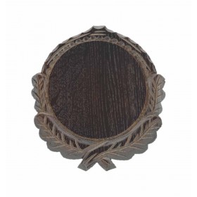 Vyrezávaná podložka pod trofej tmavá - diviak, 21 cm - 