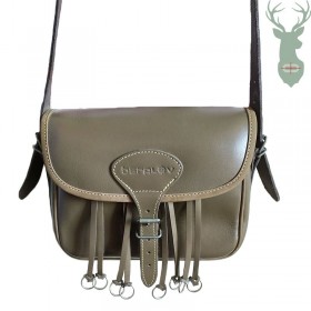 Poľovnícka kožená kapsa OLIVE - 