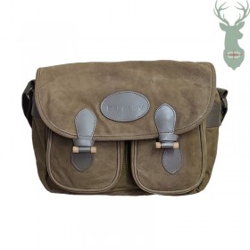 Kožená taška OLIVE s drevenou prackou - 