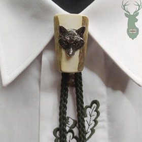 Poľovnícka kravata Bolo - Vlk mini - 