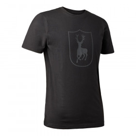 DEERHUNTER Logo T-shirt - poľovnícke tričko (L - <P>Štýlové tričko s okrúhlym výstrihom s logom Deerhunter spája minimalistický dizajn s mäkkým a pohodlným materiálom vďaka zmesi bavlny a polyesteru. Dodáva sa v rade neutrálnych farieb a klasického strihu, takže sa ľahko nosí so zvyškom vášho outdoorového a loveckého šatníka.</P>
<P></P>
<UL>
<LI>Materiál dielov 60% bavlna / 40% polyester 
<LI>OEKO-TEX® 
<LI>Farebné prevedenie: Black (999)</LI></UL>