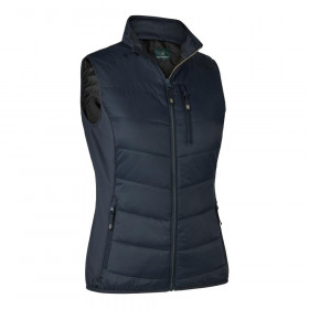 DEERHUNTER Lady Heat Padded Waistcoat - vyhrievaná dámska vesta (3 - <P>Dámska vyhrievaná vesta Deerhunter, ktorá kombinuje to najlepšie z materiálových inovácií, prvotriedny dizajn a textilnú technológiu, poskytuje poľovníkovi optimálne pohodlie a teplo, keď to najviac potrebuje. </P>
<P>Poskytuje pohodlie v chladnom počasí stlačením tlačidla a je súčasťou high-tech série HEAT spoločnosti Deerhunter s inteligentným integrovaným ohrievacím systémom, ktorý sa aktivuje ľahko prístupným tlačidlom ON/OFF v náprsnom vrecku s nastaviteľnou intenzitou tepla. ktorý je zobrazený vstavaným LED svetelným indikátorom. Z praktických dôvodov možno powerbanku jednoducho odpojiť a prať v práčke. Zateplené, s prešívanými panelmi na prednej a zadnej strane s pridanou 2-cestnou strečou pre väčšiu flexibilitu, je ideálne pre chladné a priaznivé podmienky lovu. </P>
<UL>
<LI>Prešívané predné a zadné panely 
<LI>Pružné kontrastné látkové panely pre väčšie pohodlie 
<LI>Náprsné vrecko so zipsom 
<LI>Dve predné vrecká so zipsom 
<LI>Dve vnútorné vrecká 
<LI>Elastická lemovacia páska pri krku, prieramku a spodnej časti 
<LI>Integrovaný tepelný systém Tlačidlo ON/OFF v náprsnom vrecku 
<LI>Tri stupne ohrevu 
<LI>Tepelné prvky - dva vpredu a jeden vzadu 
<LI>Možno prať v práčke 
<LI>Farba 786 - Dark Blue 
<LI>K tomuto produktu je nutné dokúpiť zdroj (powerbanku) ktorá nie je súčasťou balenia! </LI></UL>