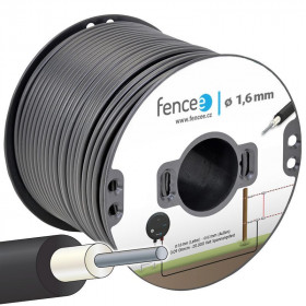 Vysokonapäťový oceľový kábel pre elektrický ohradník Fencee 1,6 mm - 1 m - 