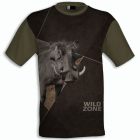 Elegantné tričko s krátkym rukávom WildZone safari prasa - Elegantné tričko s krátkym rukávom WildZone safari prasa