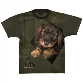 Detské tričko lesík psík jazvečík - Detské tričko lesík psík jazvečík