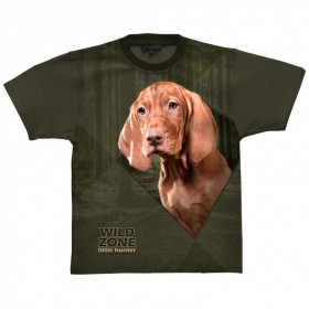 Detské tričko lesík psík vyžla - Detské tričko lesík psík vyžla