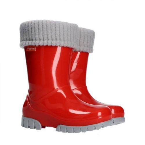 DEMAR - Detské zateplené čižmy TWISTER LUX 0406 B červené