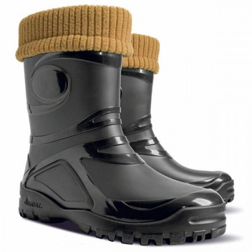 DEMAR - Dámske nízke zateplené čižmy YOUNG 2 FUR BLACK 0466 C čierne