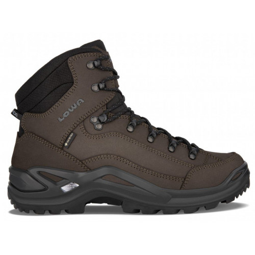 PÁNSKA TURISTICKÁ OBUV LOWA RENEGADE GTX MID DARK BROWN/BLACK