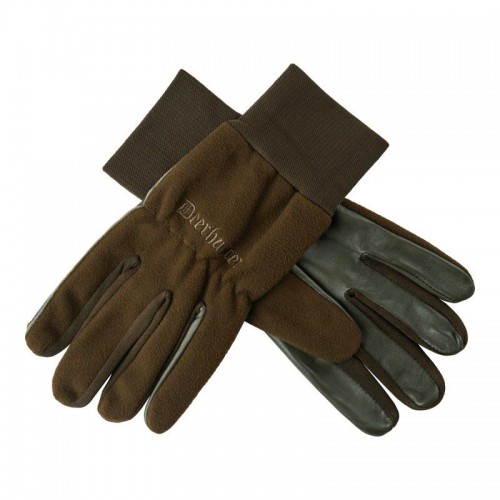 DEERHUNTER Fleece Leather Gloves | flísové rukavice