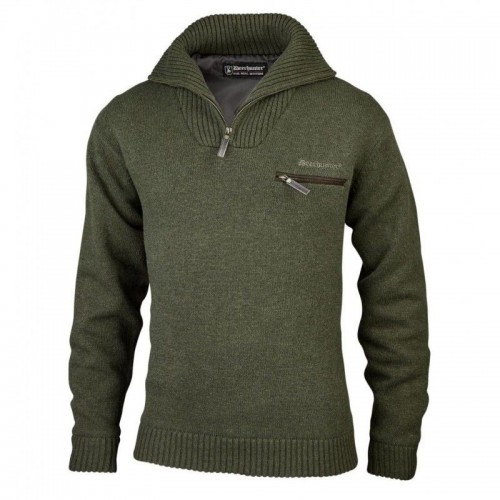 DEERHUNTER Kendal Kint Zip Neck Green | funkčný sveter