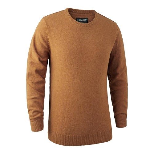 DEERHUNTER Brighton Knit O-neck Yellow | poľovnícky sveter