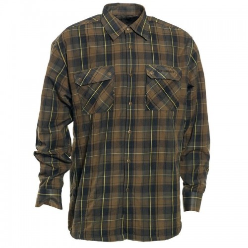 DEERHUNTER Grady Shirt Green | zateplená košeľa