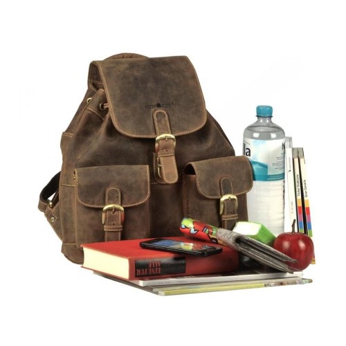 Obrázok číslo 2: GREENBURRY 1711M | kožený ruksak stredný