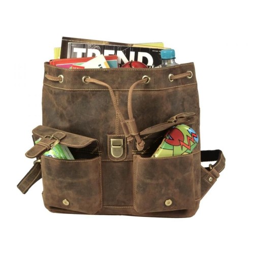 Obrázok číslo 4: GREENBURRY 1711M | kožený ruksak stredný