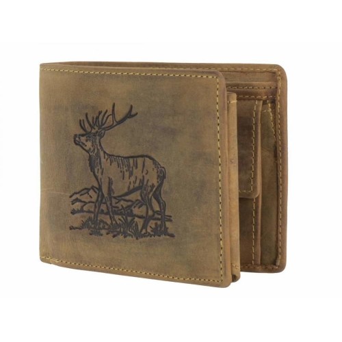 Obrázok číslo 2: GREENBURRY 1796 Jeleň | kožená peňaženka hnedá