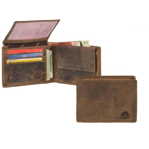 GREENBURRY 1705 | kožená peňaženka hnedá