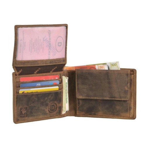 Obrázok číslo 3: GREENBURRY 1705 | kožená peňaženka hnedá