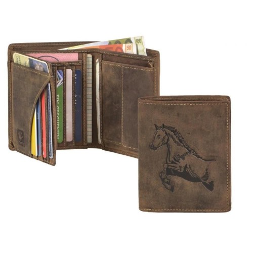 GREENBURRY 1701 Kôň | kožená peňaženka hnedá