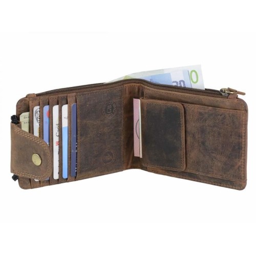 Obrázok číslo 3: GREENBURRY 324 | kožená peňaženka hnedá