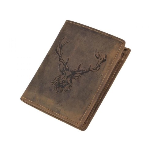 GREENBURRY 1701 Kráľovský jeleň | kožená peňaženka hnedá