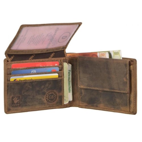 Obrázok číslo 2: GREENBURRY 1705 Diviak | kožená peňaženka hnedá