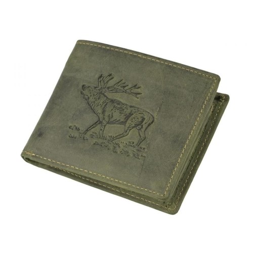 GREENBURRY 1705 Jeleň | kožená peňaženka zelená